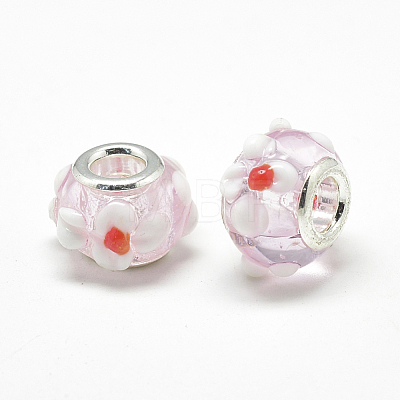 Handmade Lampwork European Beads LAMP-Q029-03J-1