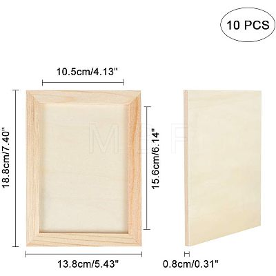 Wooden Painting Frames TOOL-WH0118-18-1