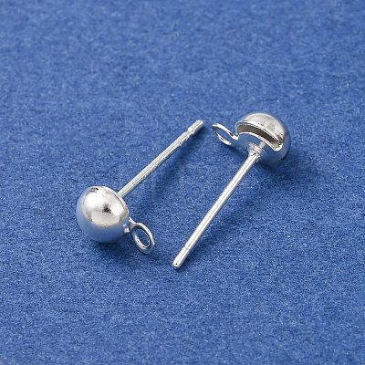 Brass Stud Earring Findings LS-KK-G604-01S-02-1