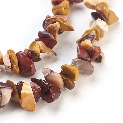 Natural Mookaite Beads Strands G-F575-09-1