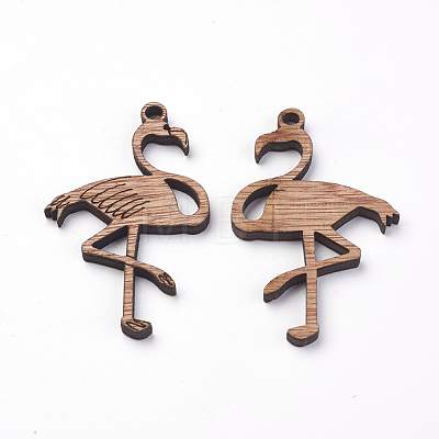 Undyed Wooden Sewing Big Pendants WOOD-S037-103-1