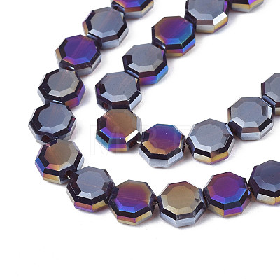 Electroplate Glass Beads Strands EGLA-N002-27-G02-1