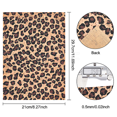 Cork Printed Sheets DIY-BC0004-89-1