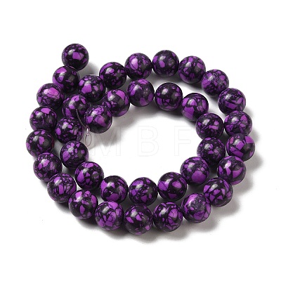 Synthetic Gemstone Dyed Beads Strands G-P507-03B-03-1