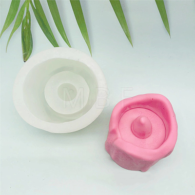 Round DIY Candle Silicone Molds CAND-PW0001-046B-1