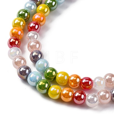 Electroplate & Gradient Color Glass Beads Strands X-LAMP-M023-03-1