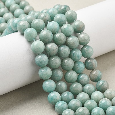 Natural Amazonite Beads Strands G-L618-A01-10mm-1