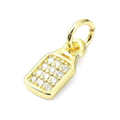 Brass Micro Pave Cubic Zirconia Pendants KK-H475-28G-01-1