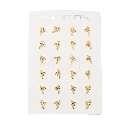 304 Stainless Steel Stud Earrings for Women SA-CBA7062-25G-1
