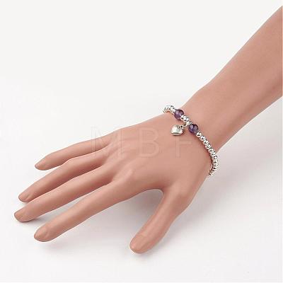 Tibetan Style Alloy Charm Bracelets BJEW-JB02647-06-1