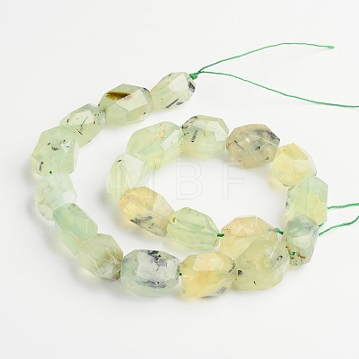 Nuggets Natural Prehnite Beads Strands G-D770-08-1