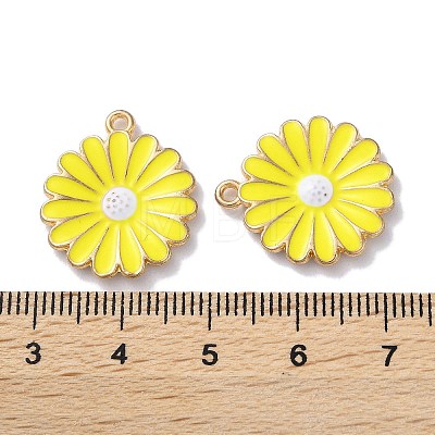 Alloy Enamel Pendants ENAM-O001-07J-G-1