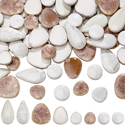 500G 4 Styles Porcelain Mosaic Tiles PORC-SP0001-19-1