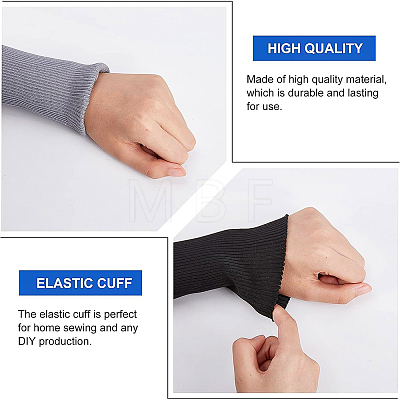 Fingerinspire 10Pcs 5 Colors Ribbing Pattern Polyester Oversleeves FIND-FG0001-66-1