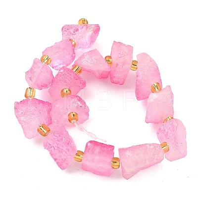 Raw Rough Natural Quartz Crystal Beads Strands G-Z131-J01-11-1