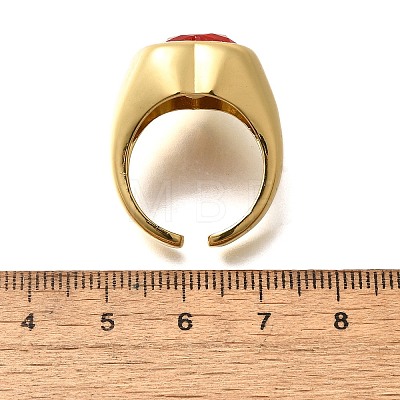 Brass Cuff Rings for Women RJEW-Q008-11G-01-1