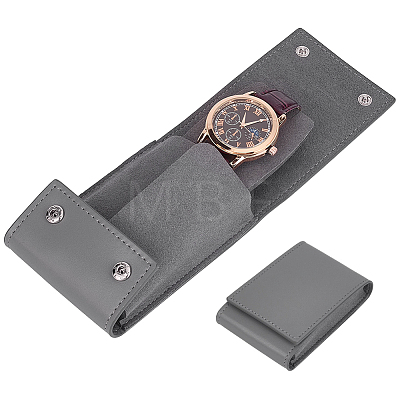 PU Leather Watch Packing Boxes with Snap Button CON-WH0083-027B-1
