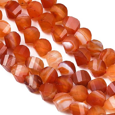 Natural Banded Agate Beads Strands G-P611-C09-01-1