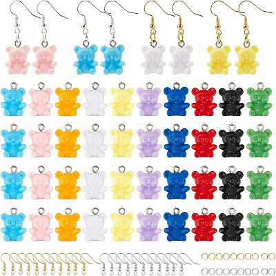  DIY Resin Dangle Earring Making Kits DIY-NB0005-54-1