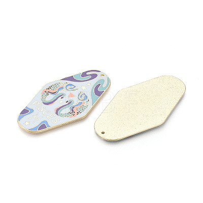 Rack Plating Alloy and Enamel Big Pendants X1-ENAM-T021-29D-1