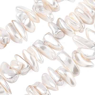 Electroplated Shell Pearl Beads BSHE-D301-01-1
