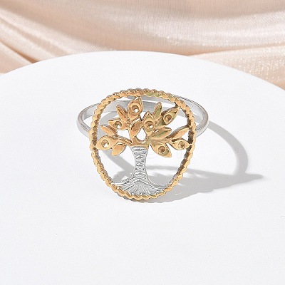 304 Stainless Steel Cuff Open Rings RJEW-Z121-02GP-08-1