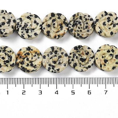 Natural Dalmatian Jasper Beads Strands G-B065-B14-1