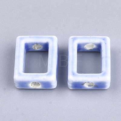 Handmade Porcelain Bead Frames PORC-S499-14D-1