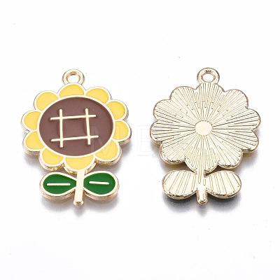 Eco-Friendly Alloy Enamel Pendants ENAM-Q437-015-NR-1