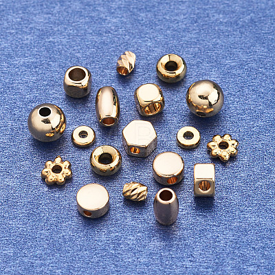 Craftdady 90Pcs 9 Style Brass Spacer Beads KK-CD0001-16G-1