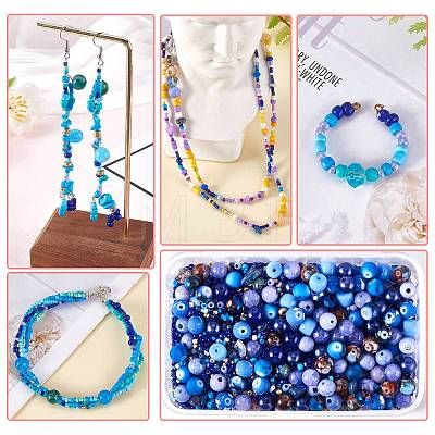 2 Bag Glass Round Beads Set JX547M-1