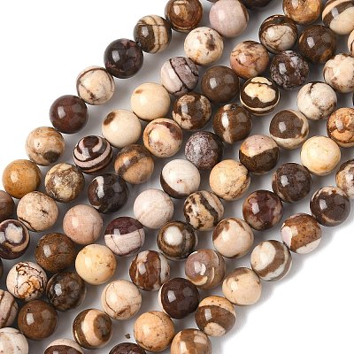 Natural Australian Agate Round Bead Strands X-G-M272-02-8mm-1