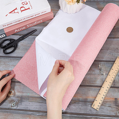 Self-adhesion Linen Book Covers AJEW-WH0314-356D-1