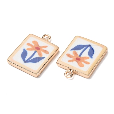 Printed Brass Pendants KK-B175-01G-01-1