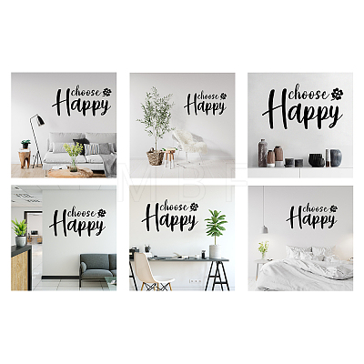 PVC Quotes Wall Sticker DIY-WH0200-081-1
