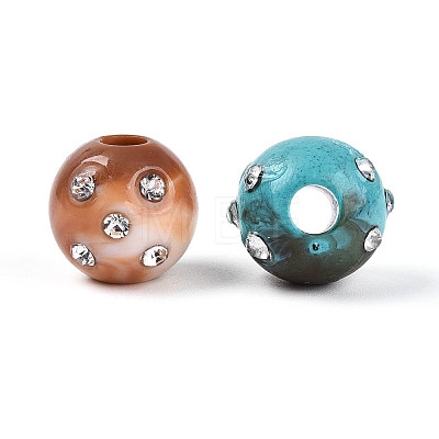 Acrylic European Beads MACR-N018-09-1