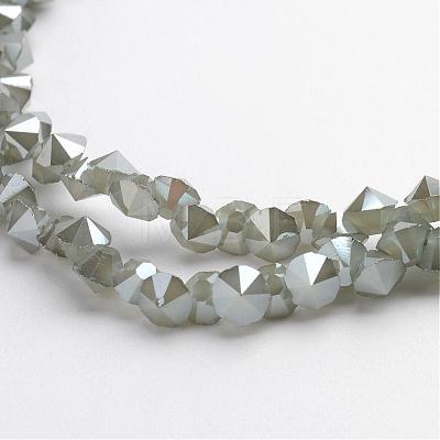 Electroplate Glass Bead Strands EGLA-J138-A-PL04-1