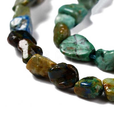 Natural Chrysocolla and Lapis Lazuli Beads Strands G-G018-63-1