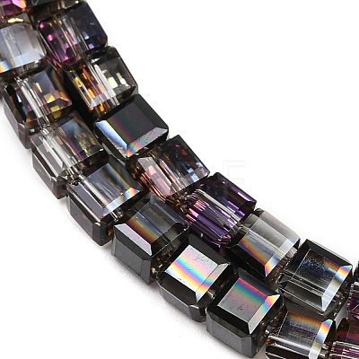 Electroplate Glass Beads Strands EGLA-B011-07A-HP02-1