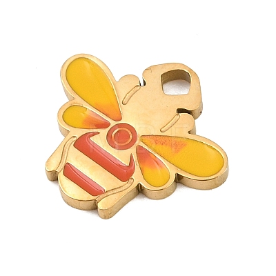 304 Stainless Steel Enamel Pendants SA-CBAAE94-01B-G-1