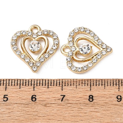 Alloy with Rhinestone Pendants FIND-Z111-02G-1