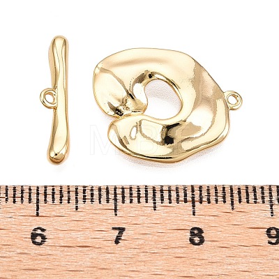 Brass Toggle Clasps KK-N254-148G-1