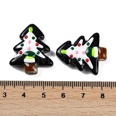 Christmas Theme Handmade Lampwork Beads LAMP-I027-07B-1