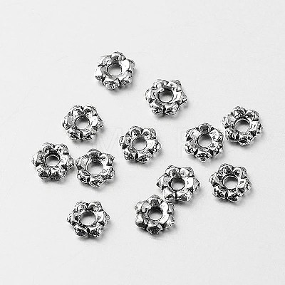 Tibetan Style Alloy Flower Spacer Beads LS-X-TIBEB-O004-19-1