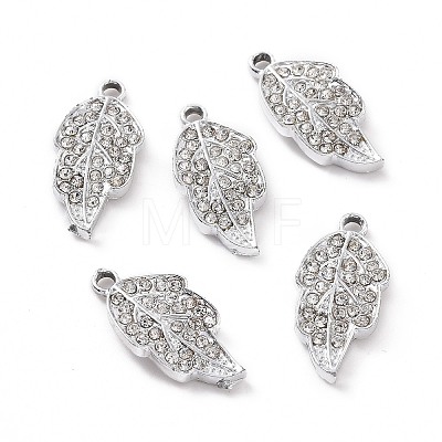 Alloy Crystal Rhinestone Pendants ALRI-C008-37P-1