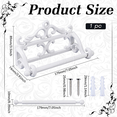Vintage Cast Iron Tissue Holder AJEW-MA0001-46-1