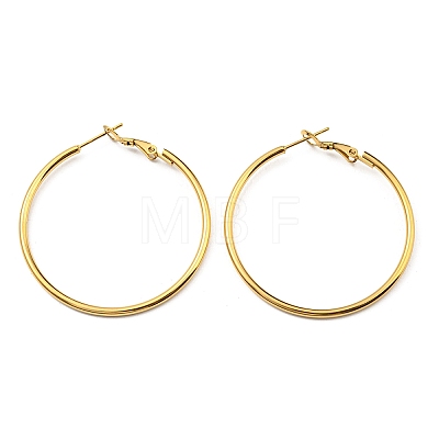 Ion Plating(IP) 316 Surgical Stainless Steel Hoop Earrings for Women EJEW-C053-08A-G-1