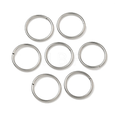 Tarnish Resistant 304 Stainless Steel Open Jump Rings STAS-J013-14xx1.2mm-01-1