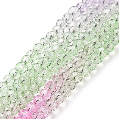 Transparent Glass Beads Strands GLAA-L045-01B-03-1