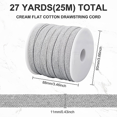 25M Double Layer Flat Cotton Cords OCOR-BC0001-74B-1